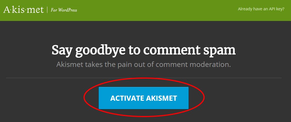 akismet antispam wordpress