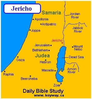 Jericho The Oldest City In The World   JerichoMap 