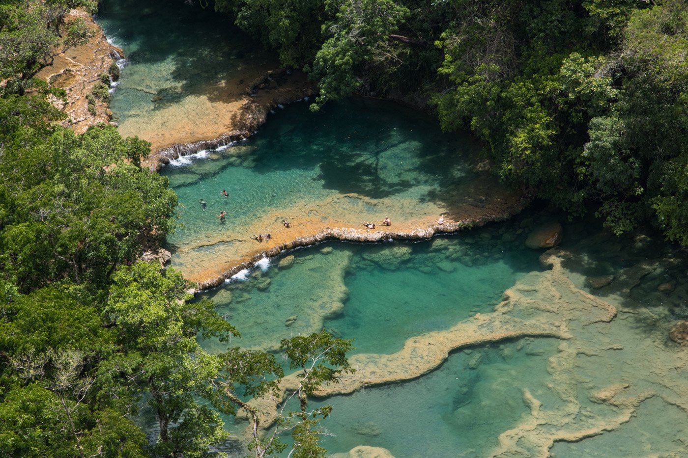 Semuc Champey from above