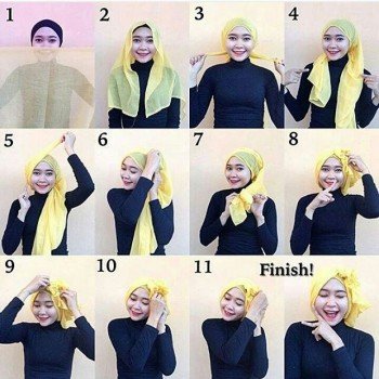 Tutorial Hijab Pashima Muslim Steempeak
