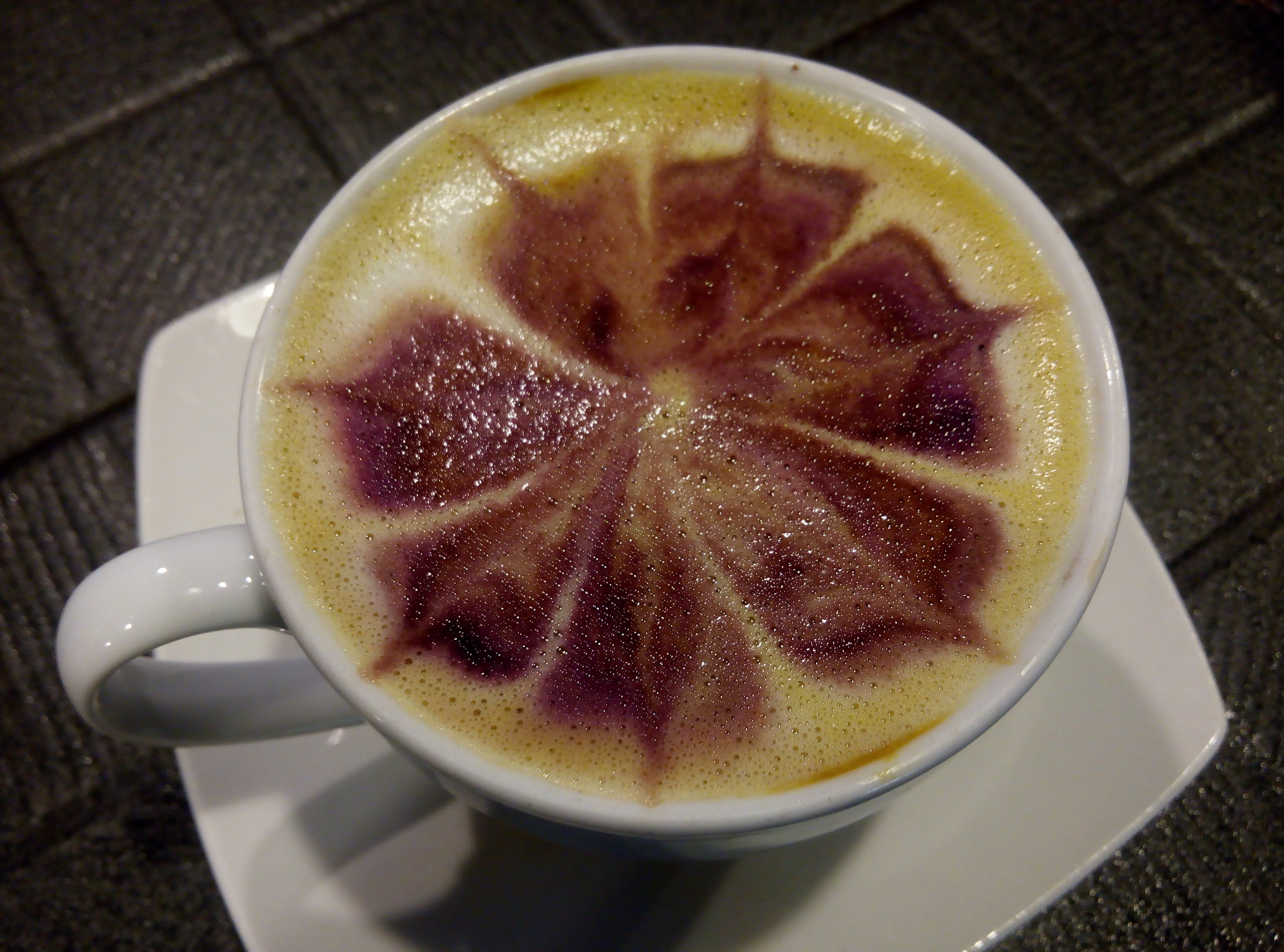 Kesenian Membuat Latte Art Bunga violet (Violet Flower) — Steemit
