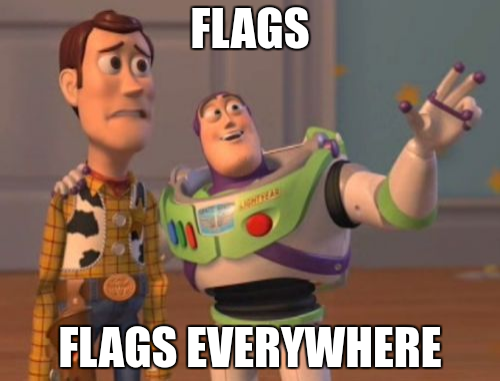 flags everywhere