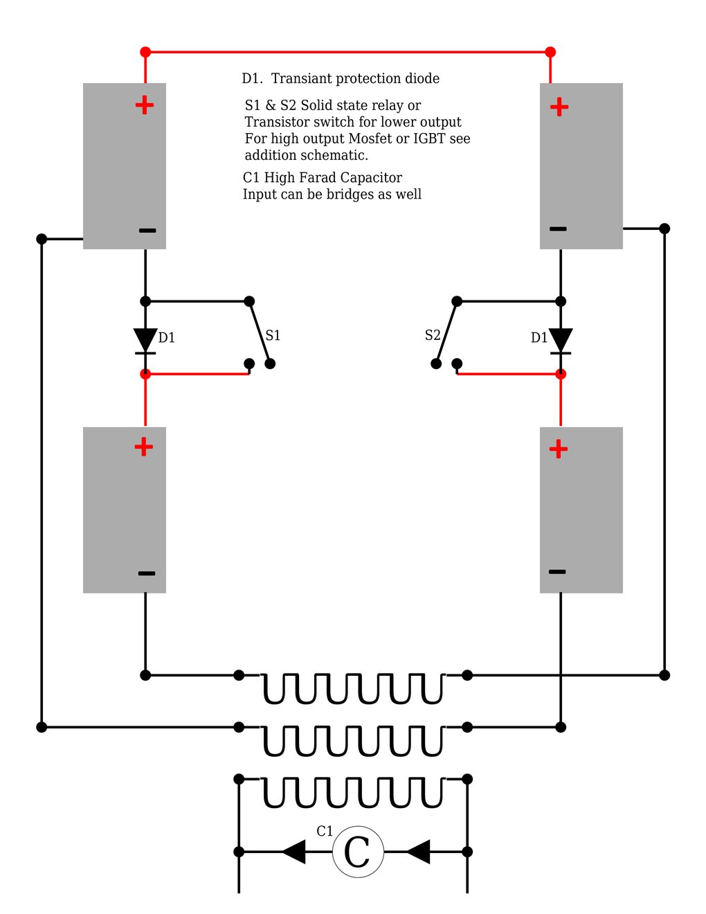 Perhaps the first "Tesla Switch" in the public domain has been built by John Bedini, who did not use a dual primary transformer, but he got his "Cigar-Box ...