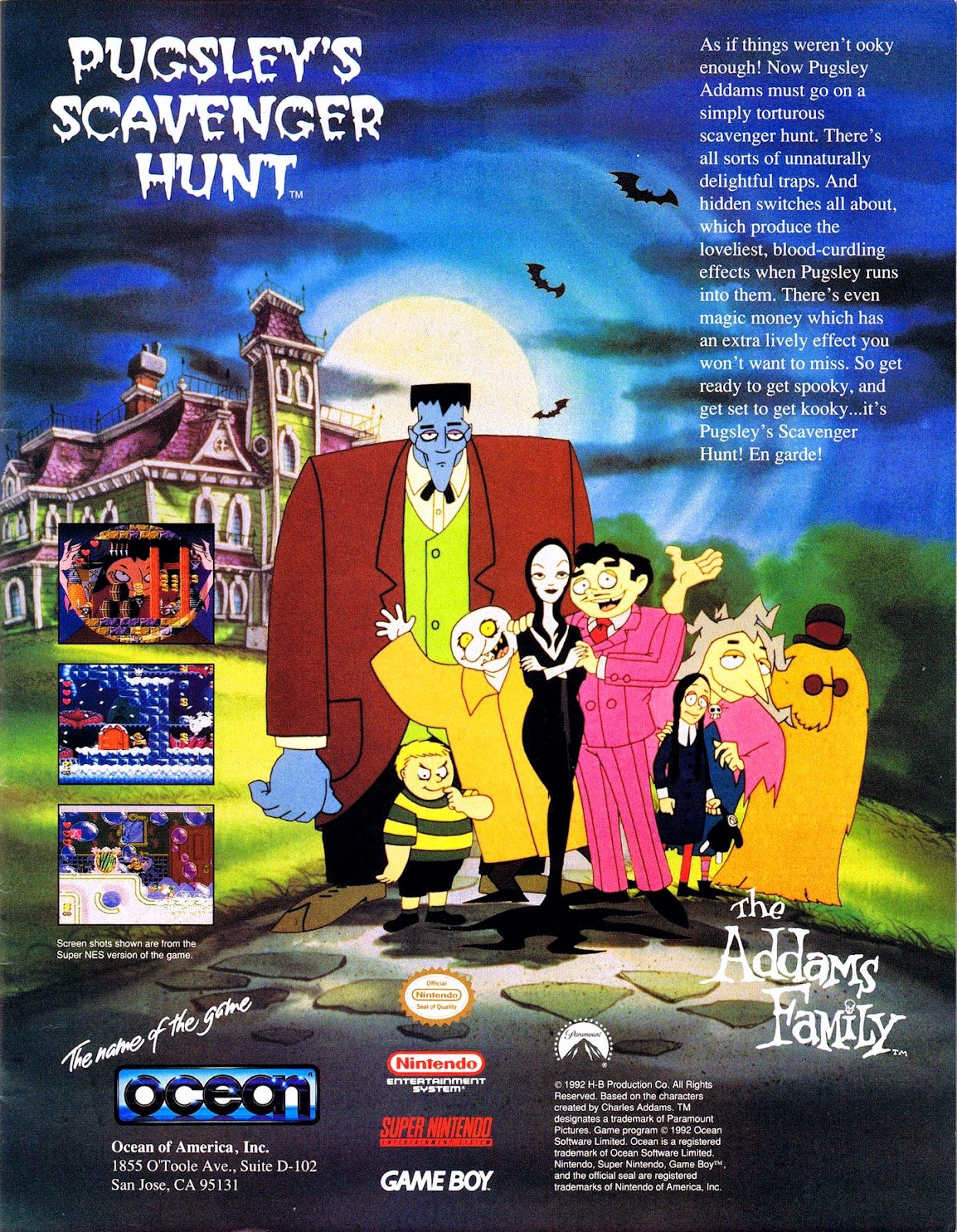 the addams family pugsley's scavenger hunt nes