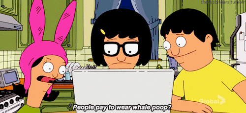 Image result for whale vomit bob's burgers gif