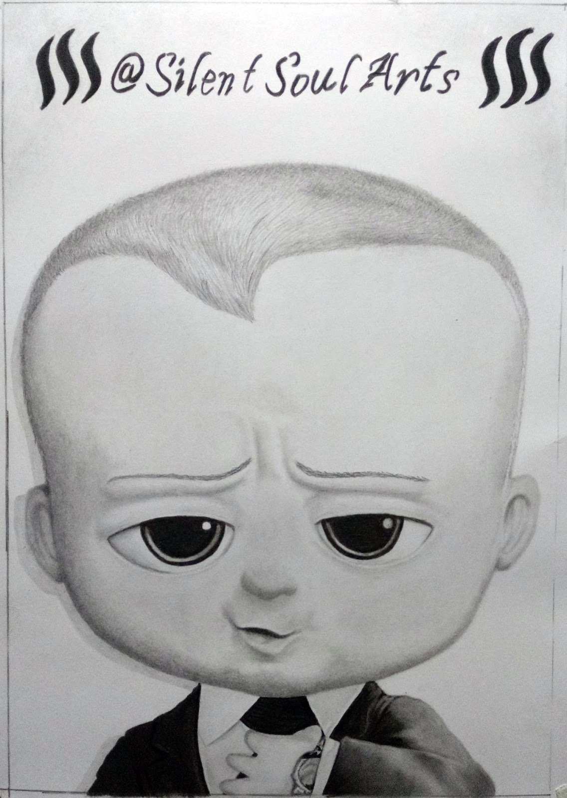 Drawing Challenge 6 Portrait Of The Boss Baby Step By Step