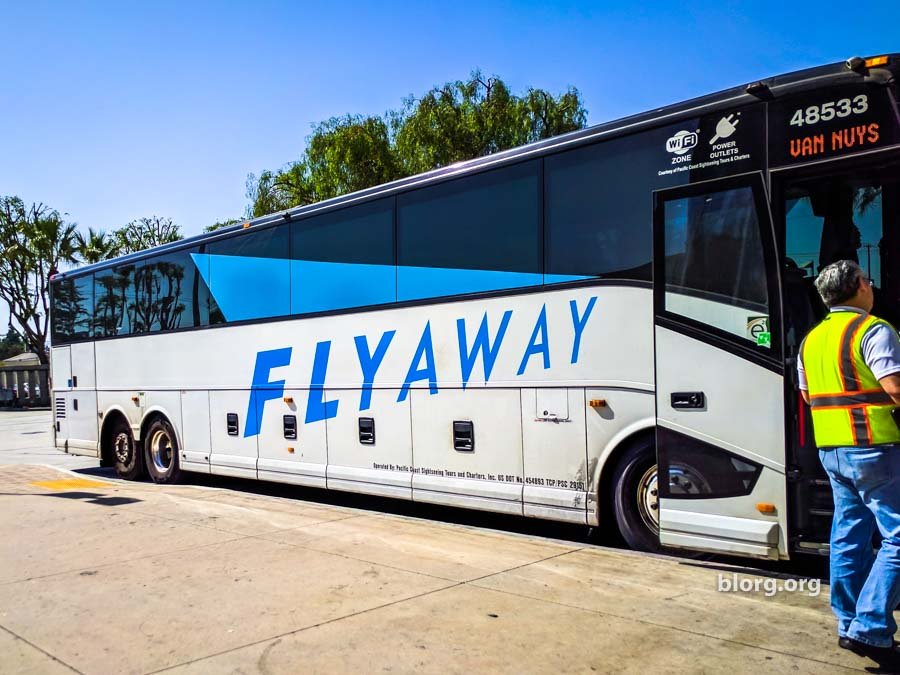 van nuys flyaway BUS