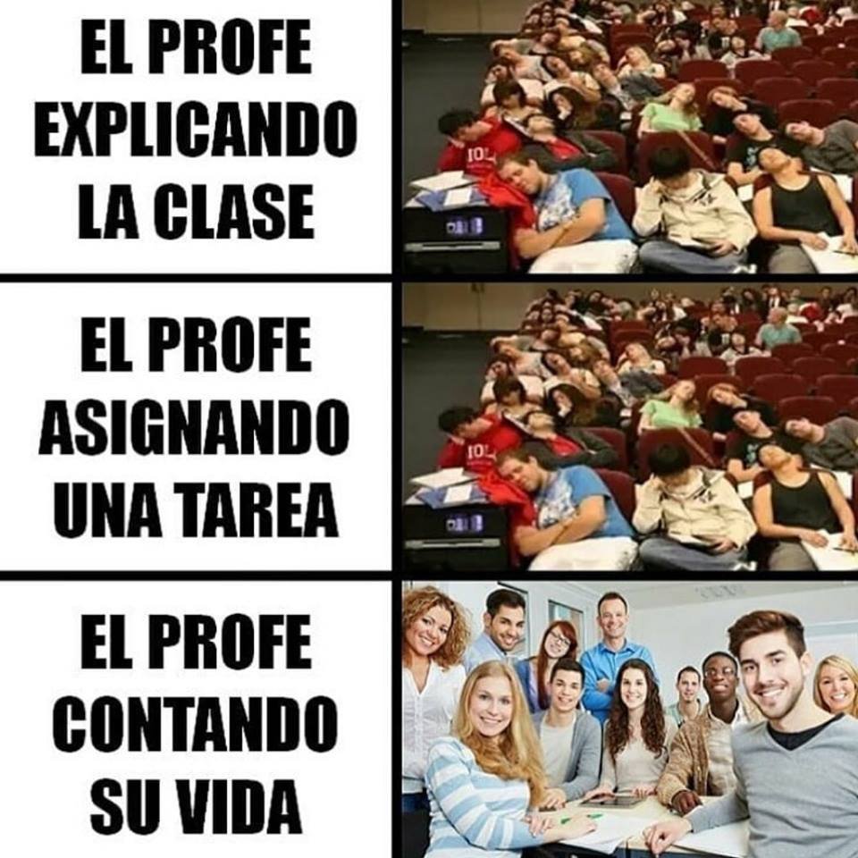 Jixser Meme Cuando Un Profesor Cuenta Su Vida La Clase Es Mas