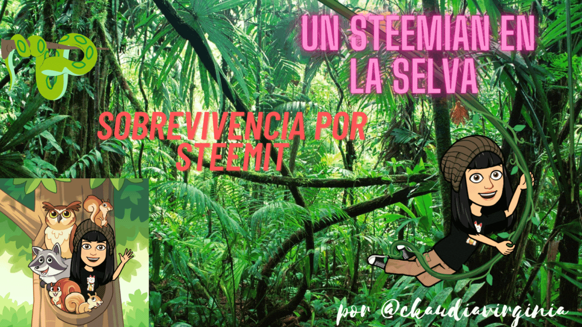 Un Steemians en la selva 🌿.gif