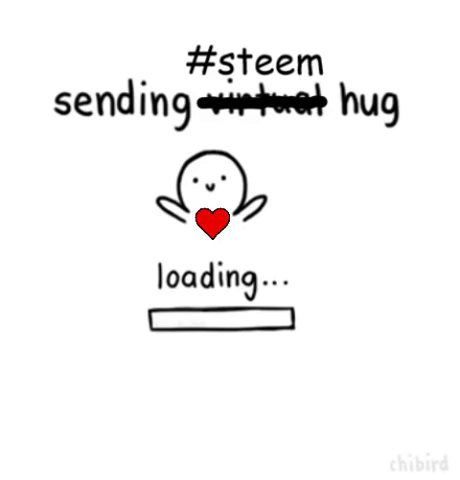 sending steem hug, red heart.gif