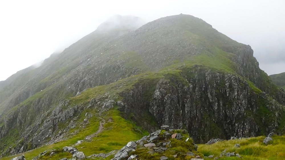 21 Misty view up to Bidean from Bealach Dearg.jpg