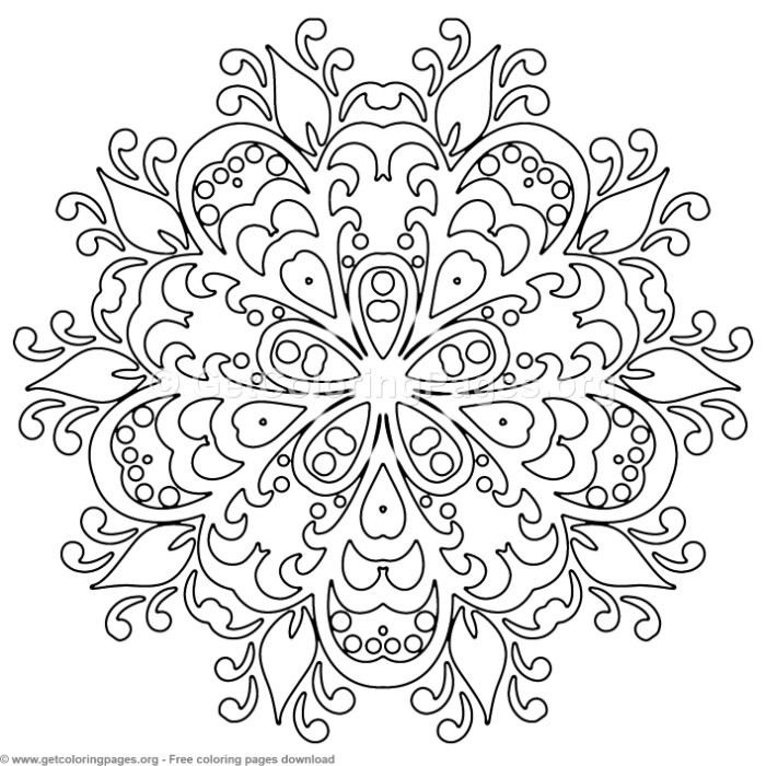 1 Mandala Patterns Coloring Pages