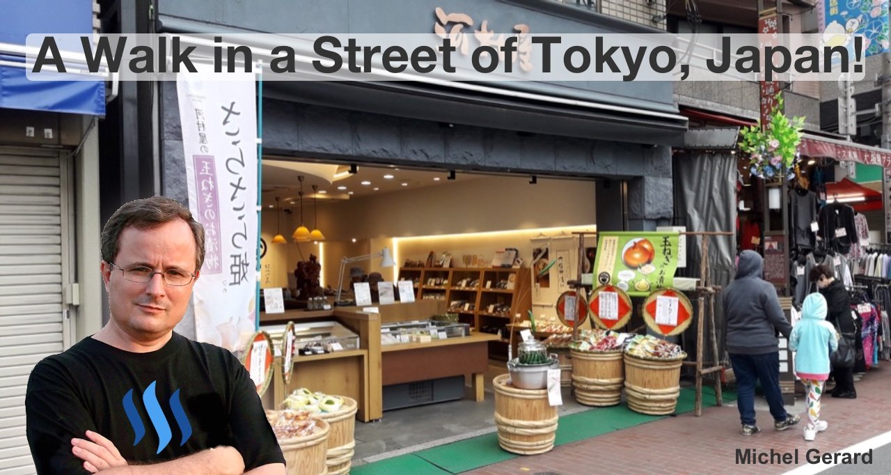 A Walk in a Street of Tokyo, Japan!