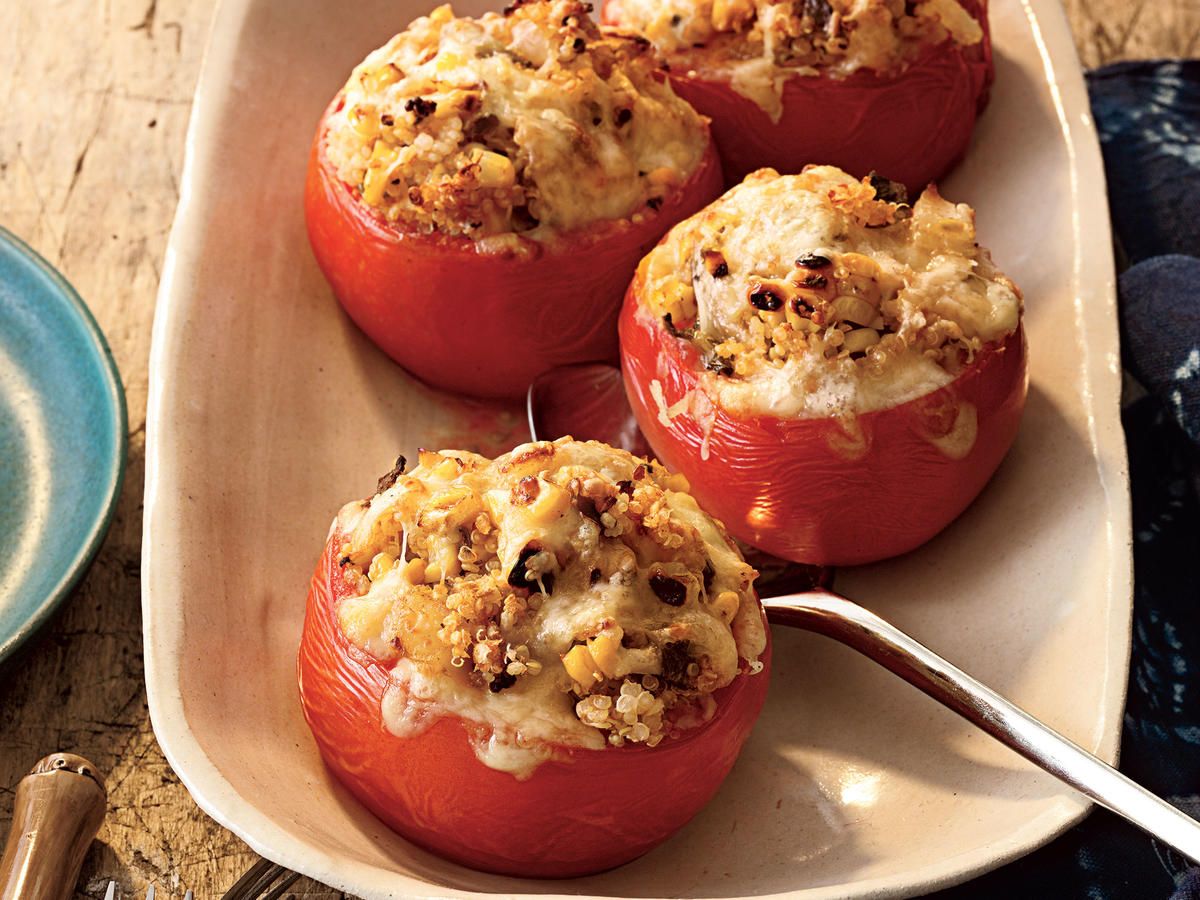 Tomatoes Stuffed with Corn Chili pics pics Tomatoes Stuffed with Corn Chili