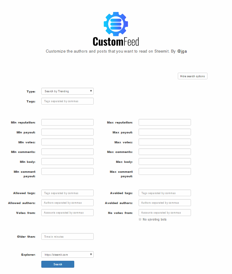 Steemit 3rd Party Custom Search Tool – Part 2
