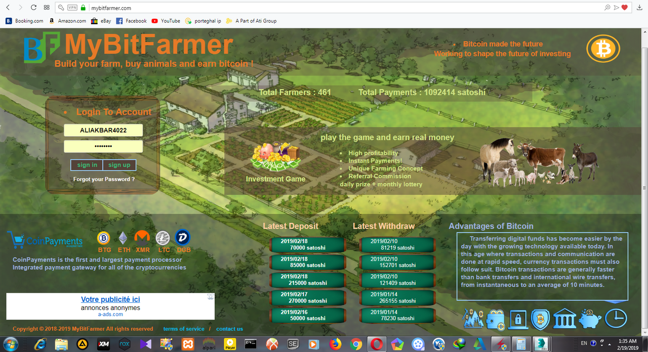 Mybitfarmer Earn Free Bitcoin - 