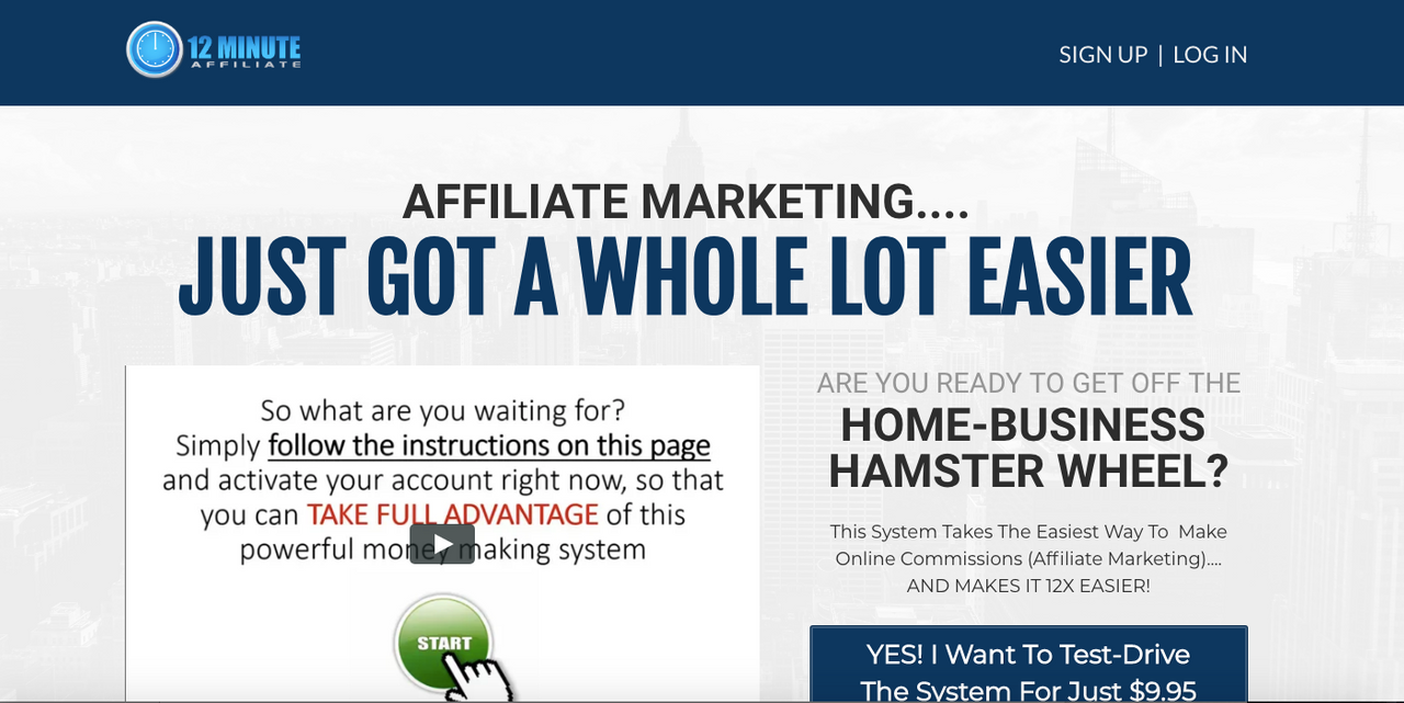 New Deal 12 Minute Affiliate System 2020