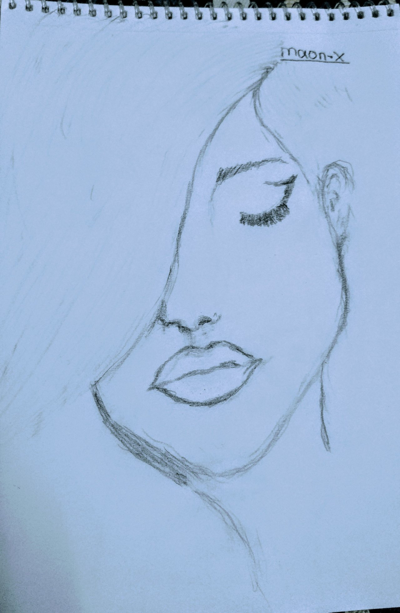 Kadin Yuzu Cizimi Woman Face Drawing