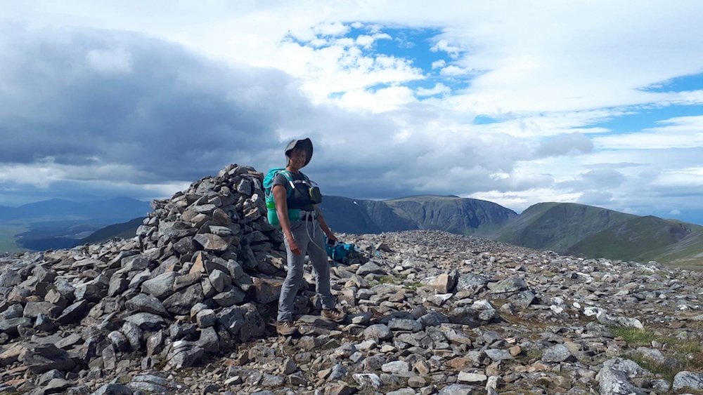 Windy summit of Carn Liath, by Kathleen copy.jpg