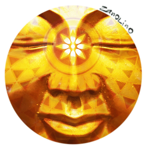 Buddha gold circle logo animation (486px, 25fps).gif