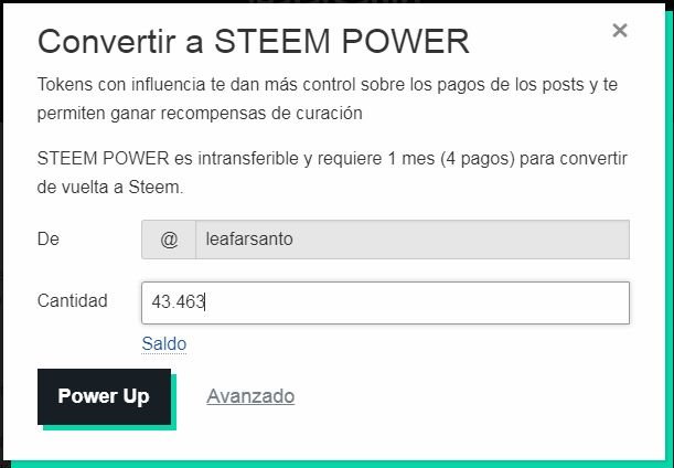 realizando el encendido de 43.463 steem.JPG