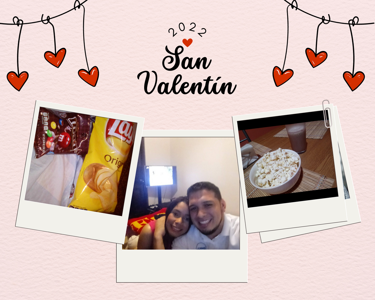 Collage San Valentín Pareja Amor Doodle Fotográfico Rosa y Rojo.png