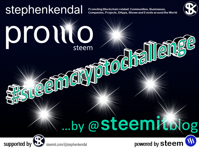 Promotional rotating gif SteemCryptoChallenge.gif
