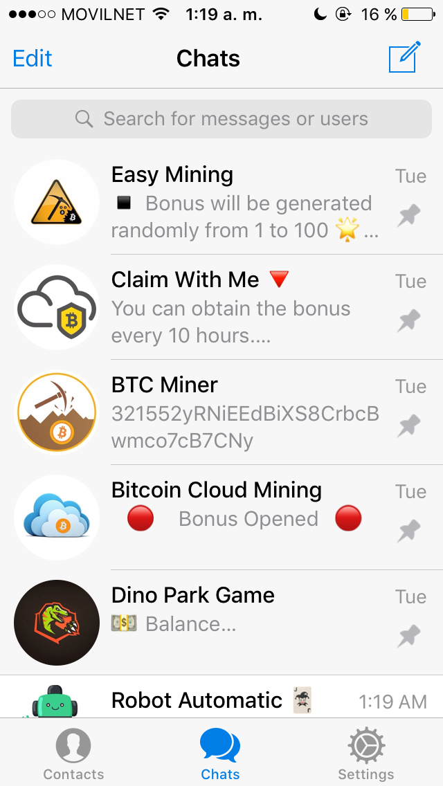 Telegram Bots Steemkr