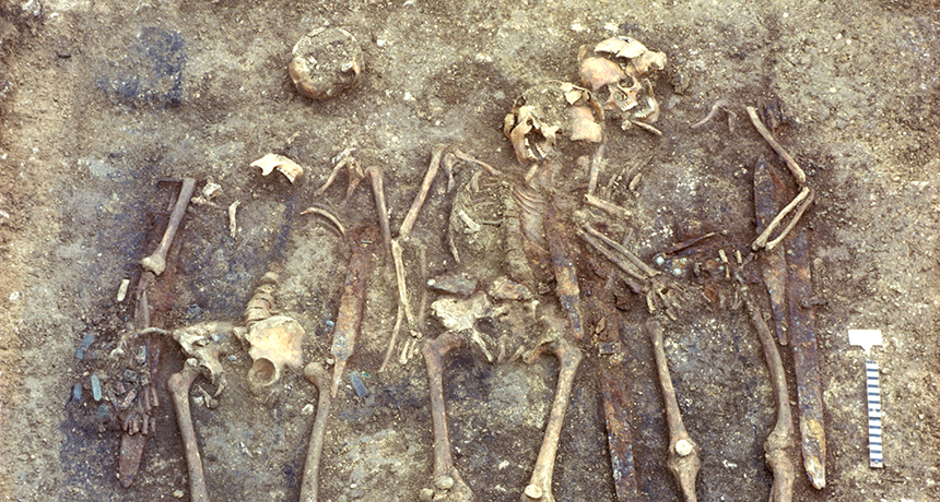 людські скелети з Нідерхотцінгене