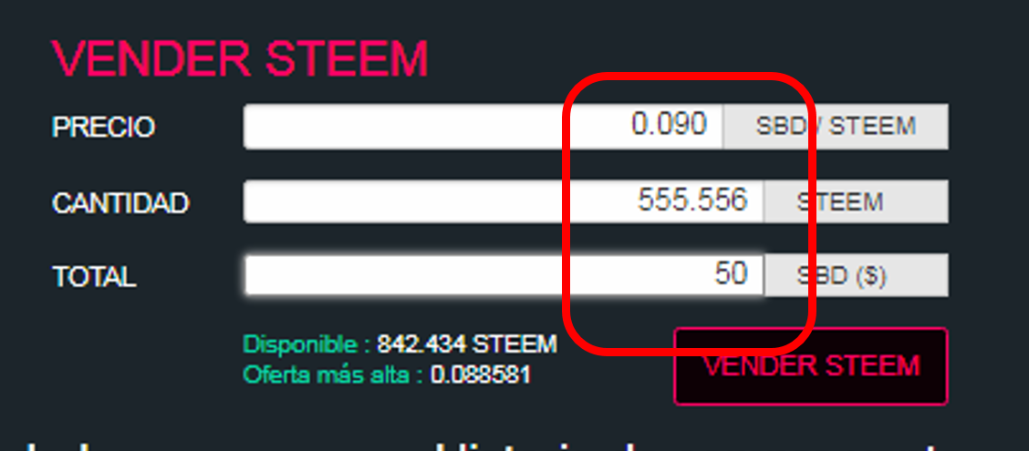 Cambio de SBD a Steem en mercado 15.png