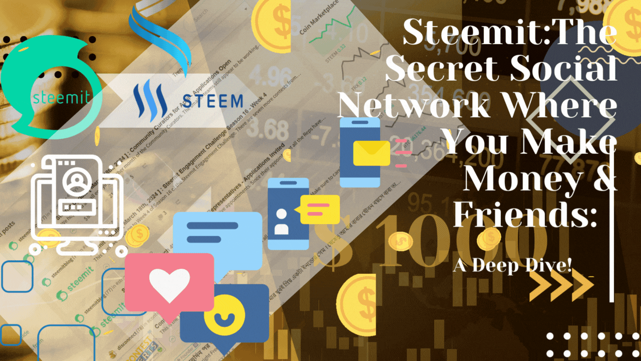 The Secret Social Network Where You Make Money & Friends Steemit Deep Dive!.gif