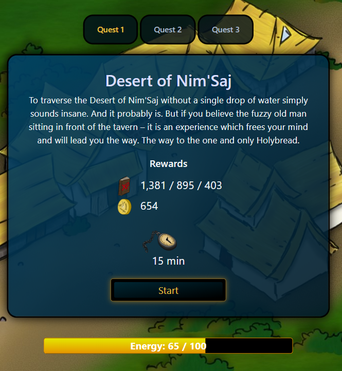 Holybread random 15 min quest desert of nim.png