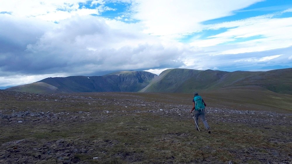 Me walking along the ridge, by Kathleen.jpg