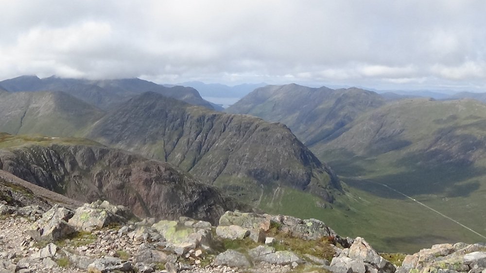 131 Another lovely view out to Buachaille Etive Beag, Aonach Eagach in bground, and Ballachulish Bridge.jpg