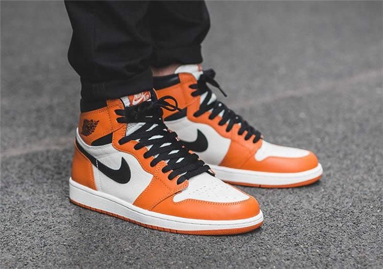 air jordan 1 orange retro high og shattered backboard away