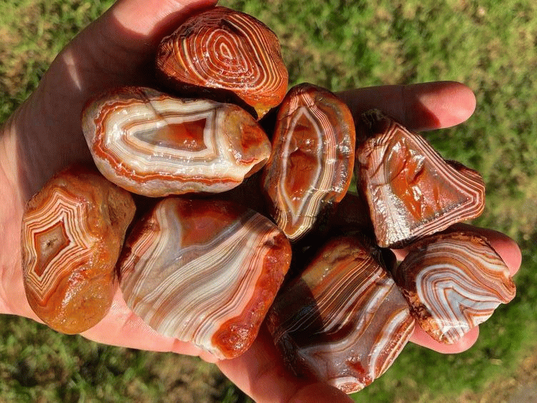 Lake Superior Agates Banded Beauties gems _..gif