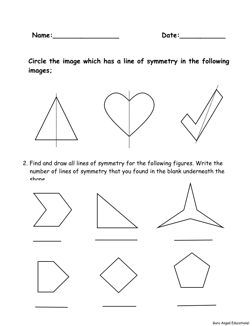 for grade worksheets 1 math symmetry MATH Steemit SYMMETRY  4TH WORKSHEETS GRADE LINE â€”  OF