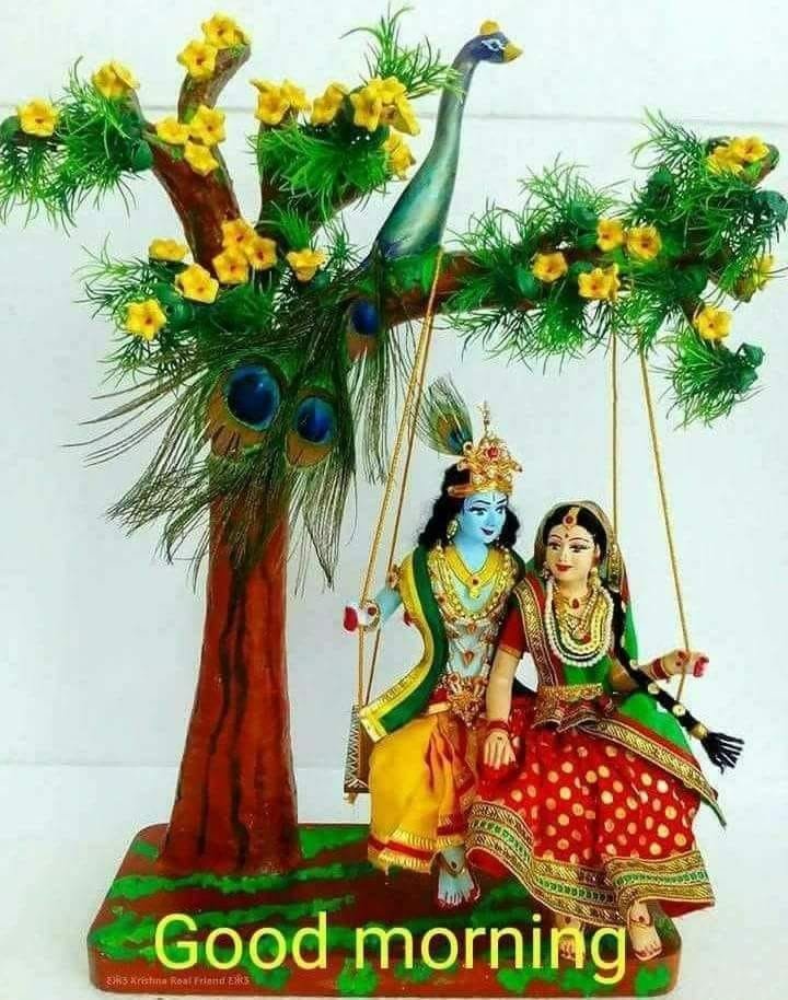 Good Morning To All With Lord Radha Krishna Steemkr