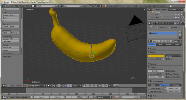 Membuat Buah Pisang Dengan Blender 2 60 Steemkr