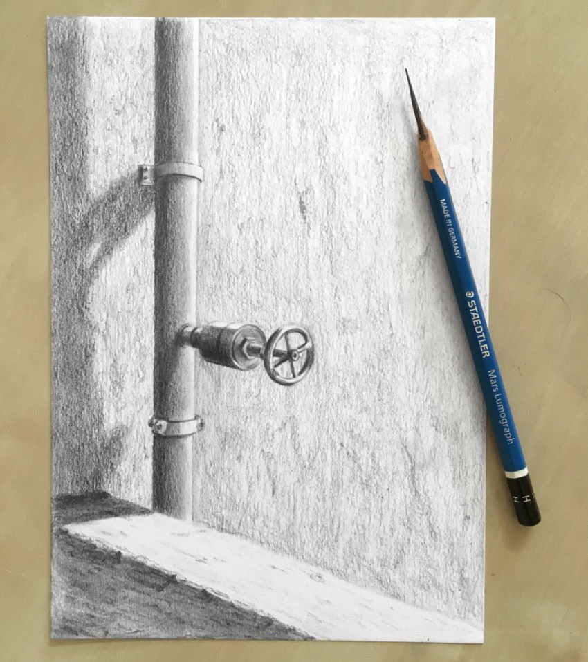 wall-and-water-tube-graphite-drawing.jpg