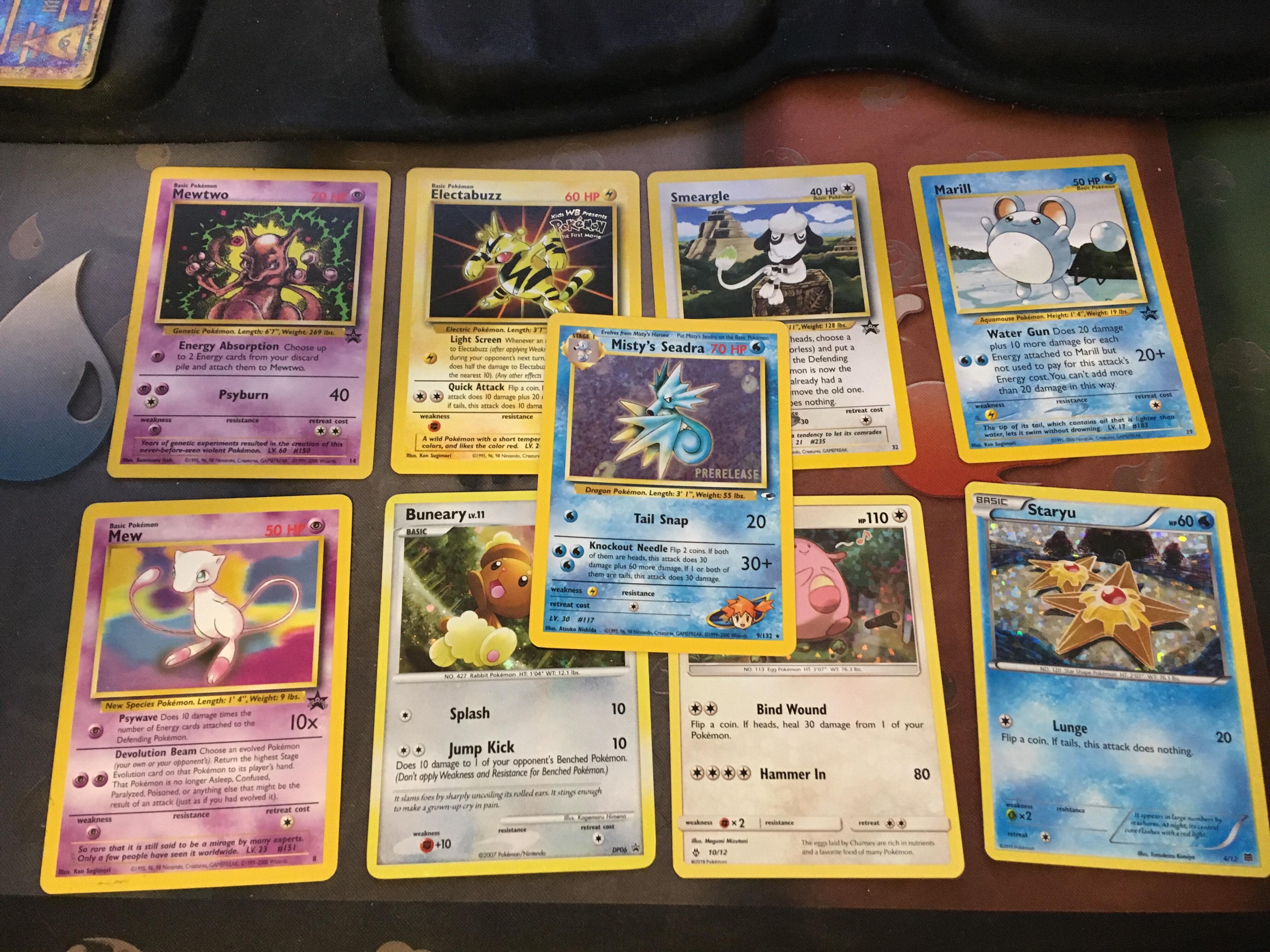 Hundreds of Pokemon cards listed (Foils Holos Rares Promos)