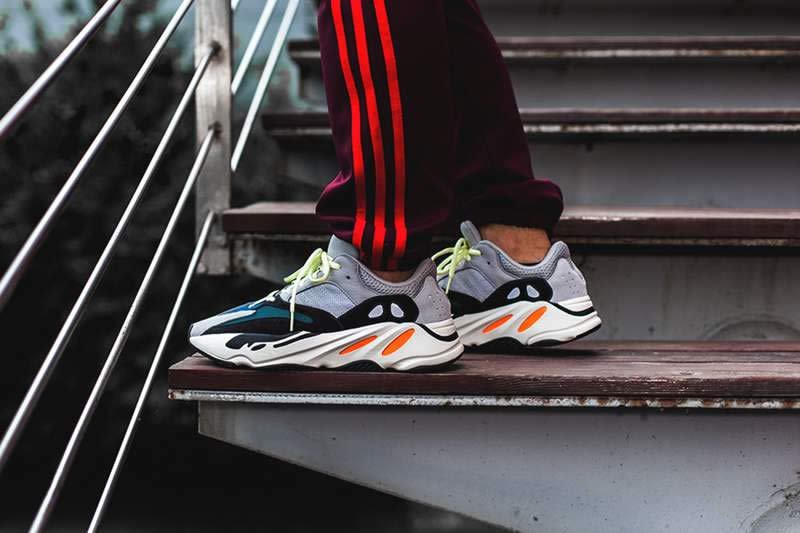yeezy waverunner on feet