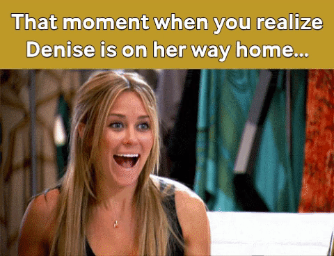 denise on her way home.gif