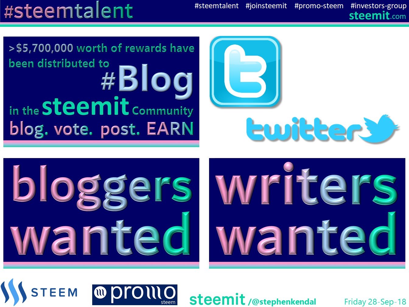 wanted more bloggers and