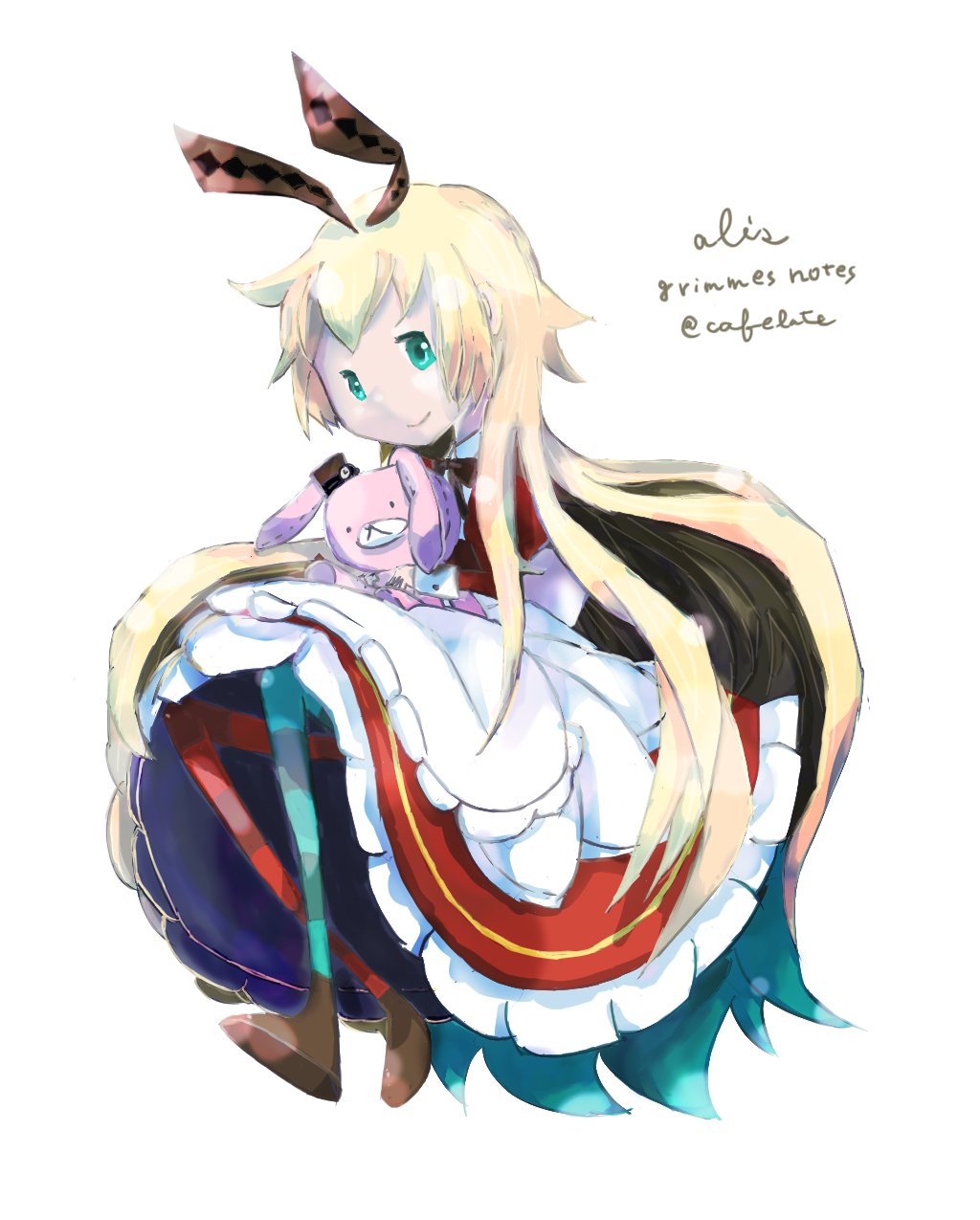 En Ja Fan Art Grimmes Notes Character Alice The Kingdom Of Mirrors グリムノーツ アリス 鏡の国 Steemkr