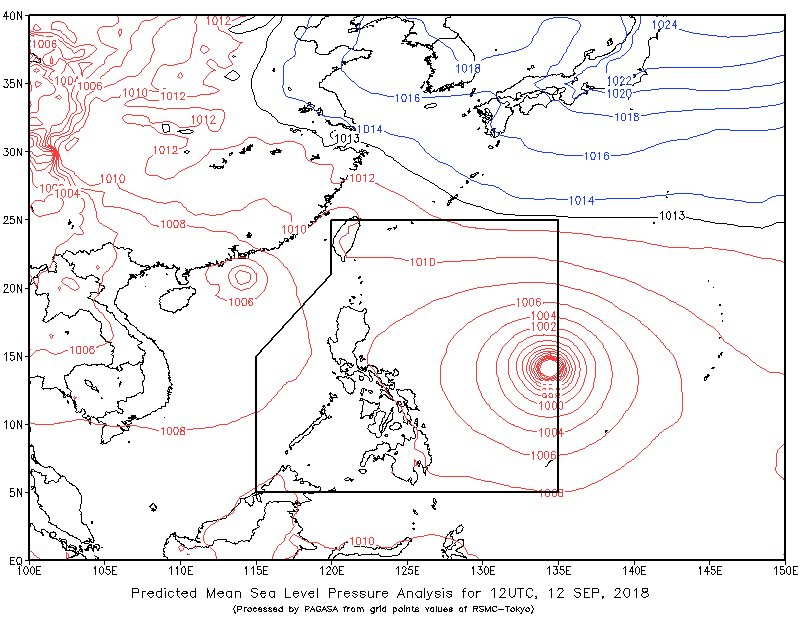 predicted sea level pressure analysis.gif