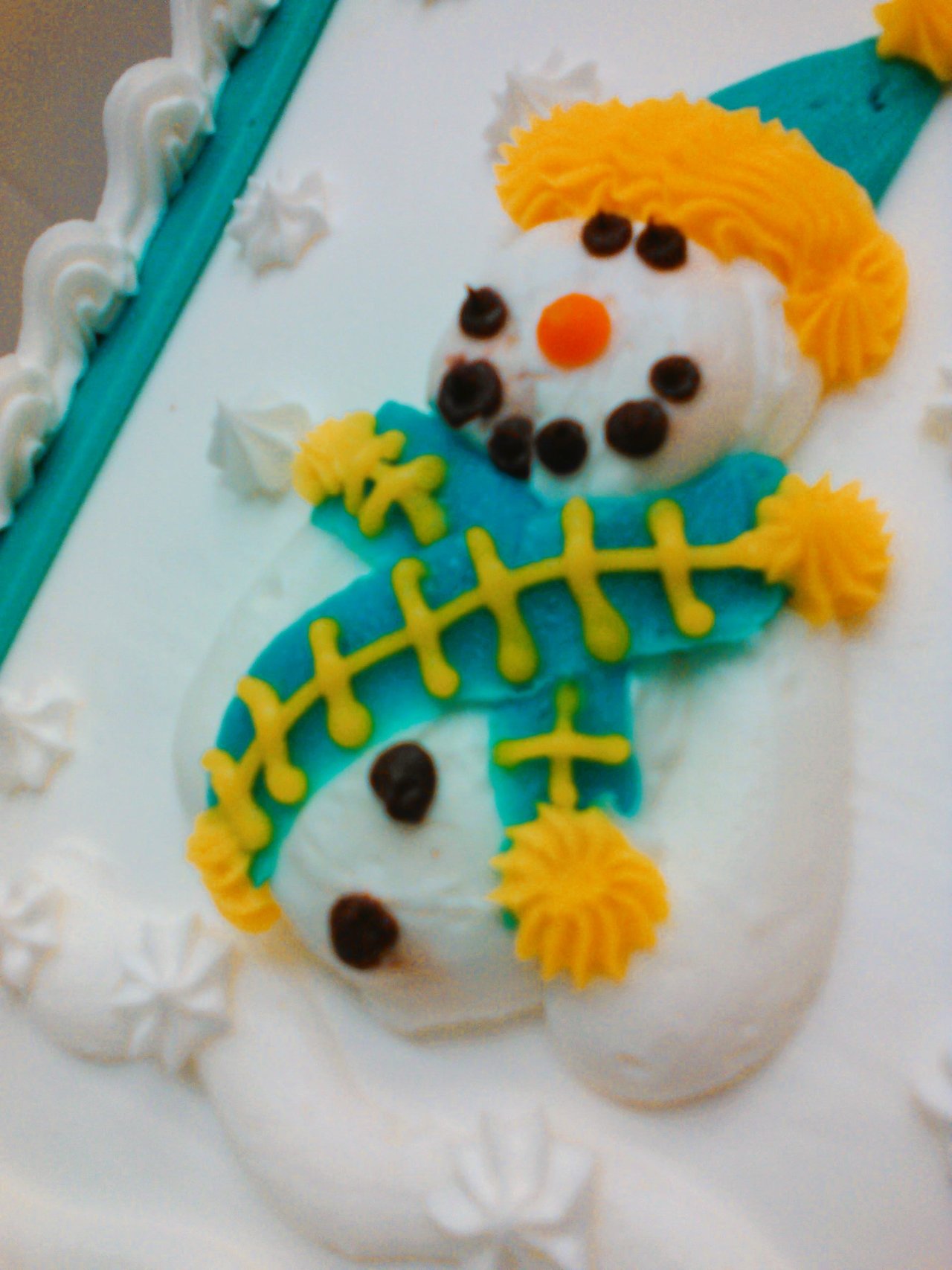 Christmas Food Photography  Christmas Thank You Work Cake Snowman Dec 19th 2017.jpg