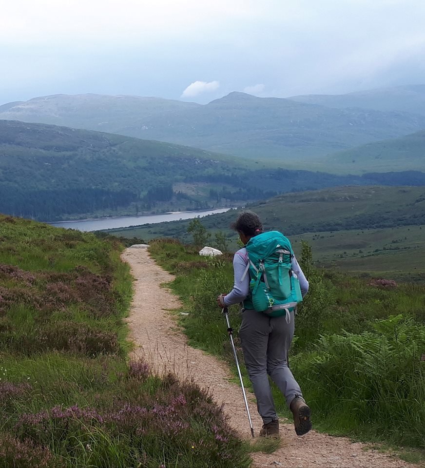 Me on path back down (actually rushing to get to the loo!) by Kathleen.jpg