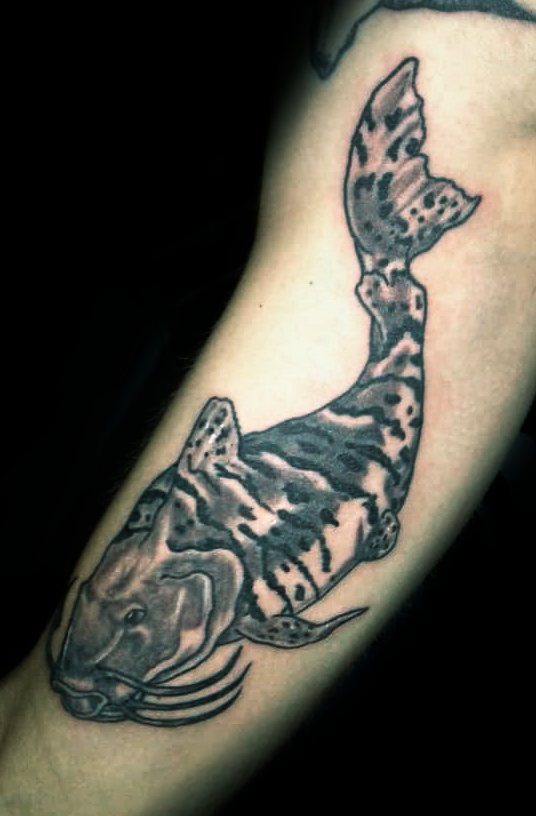 The pejelizard  Tattoo of a river catfish  Steemit