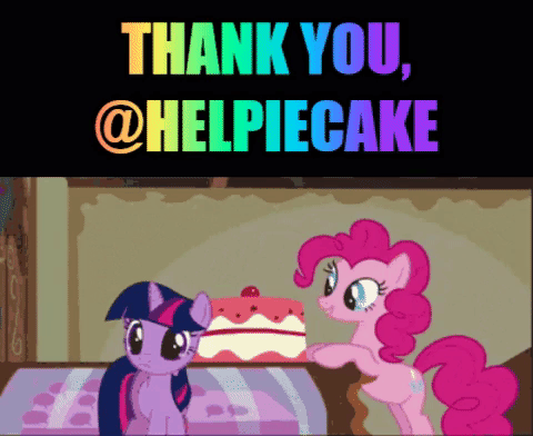thank you my little pony eating cake.gif